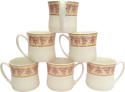 

Pearl A-105 Bone China(Multicolor, Pack of 6)