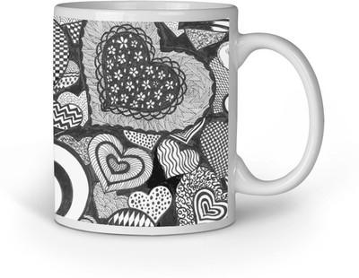 

Blackbora Aplo653 Ceramic Mug(330 ml), Multicolor