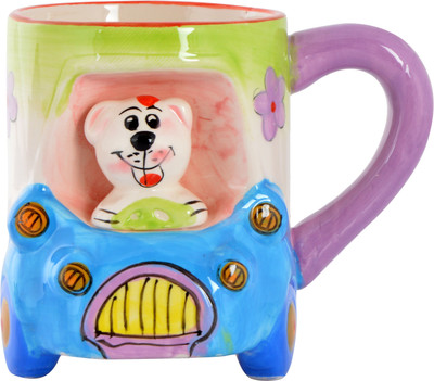 

Rubiaa Rubiaa_8 Ceramic Mug(400 ml), Multicolor