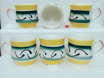 

paramount crockery FTC014 Ceramic(Multicolor, Pack of 6)