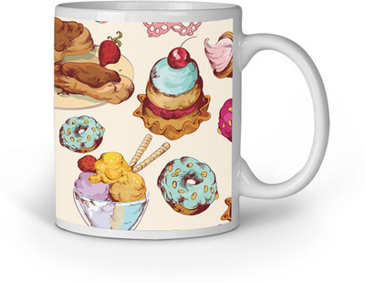 

Blackbora Aplo989 Ceramic Mug(330 ml), Multicolor
