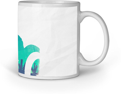 

Blackbora Aplo681 Ceramic Mug(330 ml), Multicolor