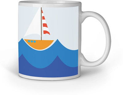 

Blackbora Aplo1465 Ceramic Mug(330 ml), Multicolor
