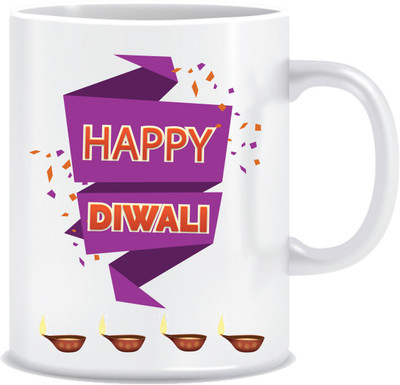 

Everyday Desire Diwali Gifts ED126 Ceramic Mug(300 ml), Multicolor