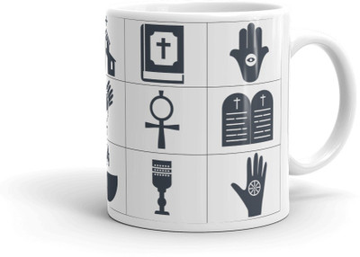 

AMIHART White printed ceramic mugs for gifting on different occasions, Cultural, For Unity,A perfect Gift Item for Togetherness Ceramic Mug(325 ml)