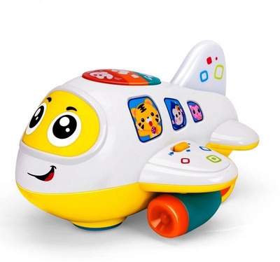 

Jaibros My First Musical Learning Airplane with Music and lights(Multicolor)