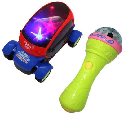 

Paradise Latest Musical 3d Light Car With Mike(Multicolor)