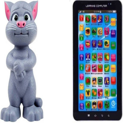 

Shy Products Presents Sound toy Combo Of Educational Learning Tablet P1000 Nd Adorable Talking Tom Touch Function-Multimedia Learning System Both(Multicolor)(Multicolor)