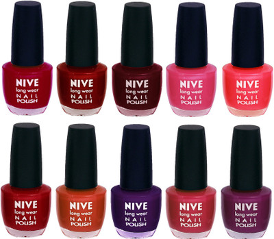

Nive Nail Polish Combo At Wholesale Rate Pink,Red,Maroon,Pink,Pink,Red,Brown,Purple,Pink,Purple(Pack of 10)