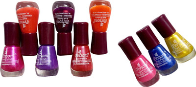 

Personi Multicolor Set of 9 Nail Paints Multicolor(Pack of 9)