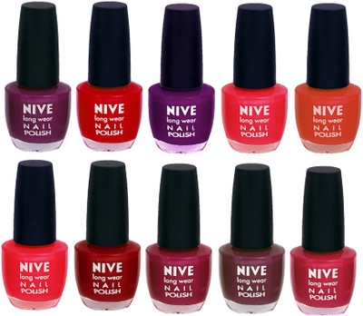 

Nive Nail Polish Combo At Wholesale Rate Purple,Red,Purple,Pink,Brown,Red,Pink,Pink,Purple,Pink(Pack of 10)