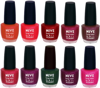 

Nive Nail Polish Combo At Wholesale Rate Brown,Red,Pink,Pink,Purple,Pink,Purple,Green,Purple,Pink(Pack of 10)