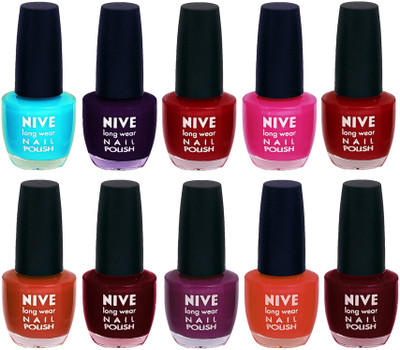 

Nive Nail Polish Combo At Wholesale Rate Blue,Purple,Red,Pink,Pink,Brown,Maroon,Purple,Brown,Maroon(Pack of 10)