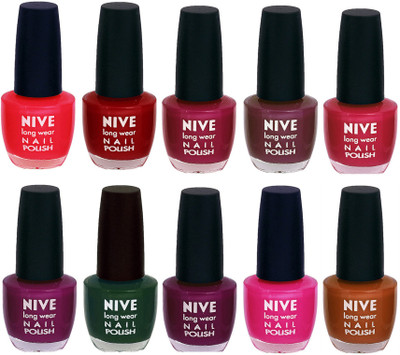 

Nive Nail Polish Combo At Wholesale Rate Red,Pink,Pink,Purple,Pink,Purple,Green,Purple,Pink,Brown(Pack of 10)