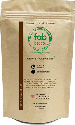 

FabBox Black Pepper Cashews(140, Pouch)