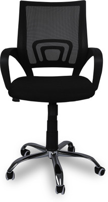 

VJ Interior Fabric Office Visitor Chair(Black)