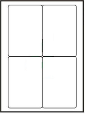 

Desmat 4 label A4 paper sheet Self-Adhesive Paper Label(White)