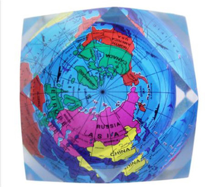 

Stealodeal Trapezium Globe Acrylic Paper Weights with Matte Finish(Set Of 1, Multicolor)