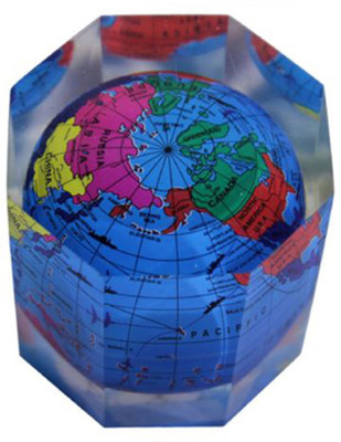 

Stealodeal Round Globe Acrylic Paper Weights with Matte Finish(Set Of 1, Multicolor)