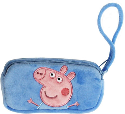 

Must Visit 1 PEPPA SOFT POUCH Art Artificial Leather Pencil Boxes(Set of 1, Blue)
