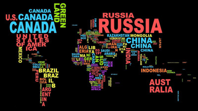 

World map art poster Paper Print(18 inch X 12 inch)