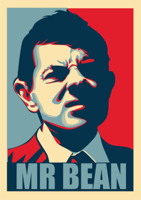 

MR bean art poster Paper Print(18 inch X 12 inch)