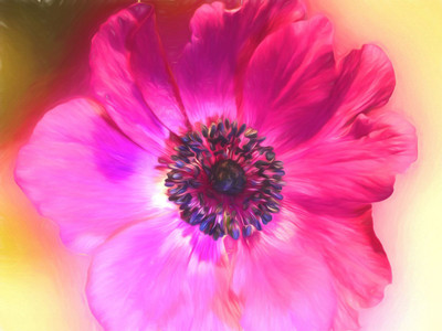 

bloom flower painting print Photographic Paper(12 inch X 16 inch, Rolled)
