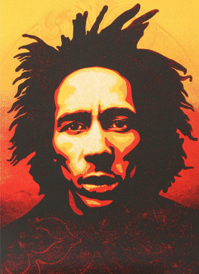 Bob Marley art poster Paper Print(18 inch X 12 inch)