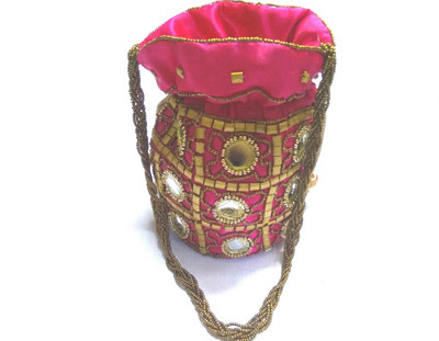 

fashion discovery Pink elegant potli pouch Potli(Pink)