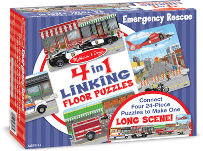 

Melissa & Doug Emergency Rescue Linking Floor Puzzle (96(96 Pieces)
