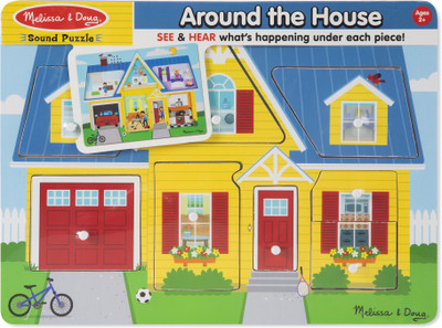 

Melissa & Doug Around the House Sound Puzzle(8 Pieces)