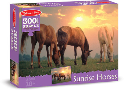 

Melissa & Doug 0300 pc Sunrise Horses Cardboard Jigsaw(300 Pieces)