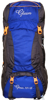 

Gleam 405 Climate Proof Mountain / Hiking / Trekking / Campaign Bag / Backpack 80 ltrs Royal Blue & Black with Rain Cover Rucksack - 80 L(Multicolor)