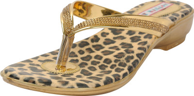 

Belly Ballot Women Golden Wedges