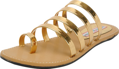 

Belly Ballot Women Golden Flats