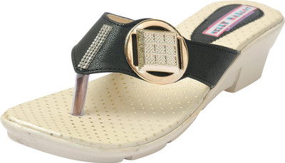 

Belly Ballot Women Black Wedges