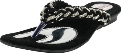 

Belly Ballot Women Silver&Black Flats