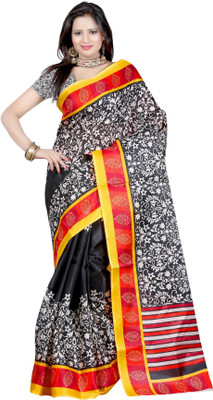 

Softdeal Printed Bhagalpuri Printed Silk Saree(Multicolor)