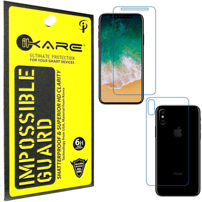 iKare Front and Back Screen Guard for Apple iPhone X, Apple iPhone XS(Pack of 2)