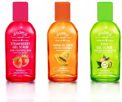 

Aroma Secrets Strawberry, Papaya & Kiwi Gel Scrub(150 ml)