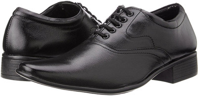 

Tapps Men's Black Formal Shoes Oxford For Men(Black