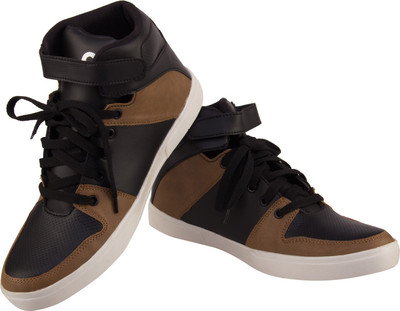 

VENS Namah Men's Black High Ankle Casual Shoes Boots For Men(Black