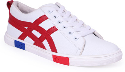 

mima Casuals For Men(White, Red