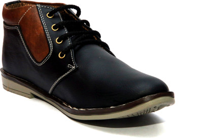 Baaroo 1818-Black- Lace Up For Men(Black, Tan