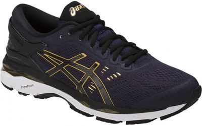 

Asics Gel-Kayano 24 Running Shoes For Men(Navy, Gold, Peacoat::black::rich gold