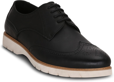 

Get Glamr Union Cap Toe Brogues For Men(Black