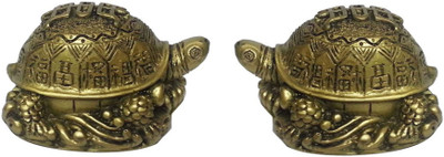 

Kraft Village Turtle Tortoise For Long Life Decorative Showpiece - 5 cm(Alloy, Green)