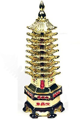 Future Point Pvt.Ltd. Poly Stone / Crustal 'Education Tower Decorative Showpiece  -  2.5 cm(Polyresin, Gold)