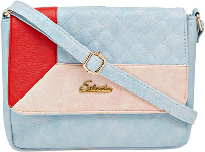 

Esbeda Women Casual Blue PU Sling Bag