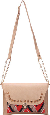 

Bee Fashionable Women Casual Beige PU Sling Bag